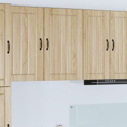 vidaXL Wandkast LUCCA Sonoma Eiken 50 x 31 x 80 cm Bewerkt hout