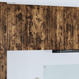 vidaXL Wandkast LUCCA Gerookt eiken 50 x 31 x 80 cm Bewerkt hout