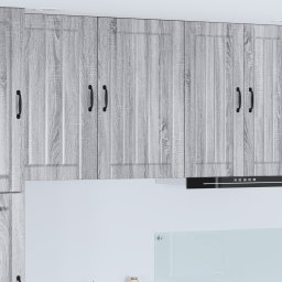vidaXL Wandkast LUCCA Grijs sonoma 50 x 31 x 80 cm Bewerkt hout