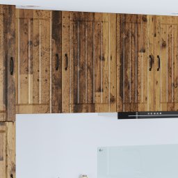 vidaXL Wandkast LUCCA Oud hout 50 x 31 x 80 cm Bewerkt hout