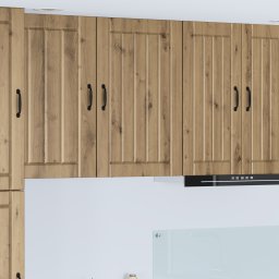 vidaXL Wandkast LUCCA Artisanaal eiken 50 x 31 x 80 cm Bewerkt hout