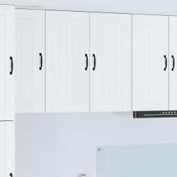 vidaXL Wandkast LUCCA Wit 80 x 31 x 80 cm Bewerkt hout
