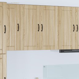 vidaXL Wandkast LUCCA Sonoma Eiken 80 x 31 x 80 cm Bewerkt hout