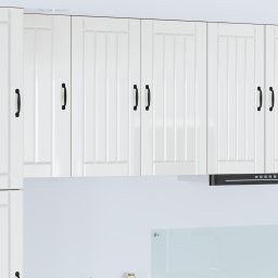 vidaXL Wandkast LUCCA Hoogglans Wit 80 x 31 x 80 cm Bewerkt hout
