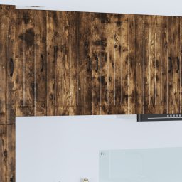 vidaXL Wandkast LUCCA Gerookt eiken 80 x 31 x 80 cm Bewerkt hout