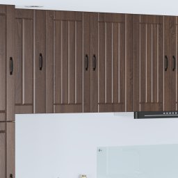vidaXL Wandkast LUCCA Bruin eiken 80 x 31 x 80 cm Bewerkt hout