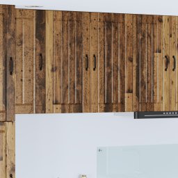 vidaXL Wandkast LUCCA Oud hout 80 x 31 x 80 cm Bewerkt hout