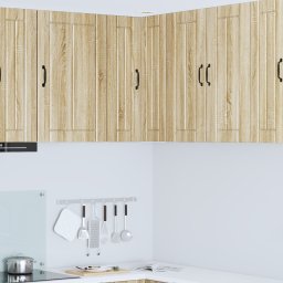 vidaXL Wandhoekkast LUCCA Sonoma Eiken 57 x 57 x 80 cm Bewerkt hout