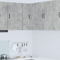 vidaXL Wandhoekkast LUCCA Betongrijs 57 x 57 x 80 cm Bewerkt hout