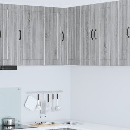 vidaXL Wandhoekkast LUCCA Grijs sonoma 57 x 57 x 80 cm Bewerkt hout
