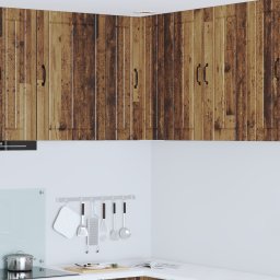 vidaXL Wandhoekkast LUCCA Oud hout 57 x 57 x 80 cm Bewerkt hout
