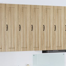 vidaXL Wandkast LUCCA Sonoma Eiken 30 x 31 x 100 cm Bewerkt hout