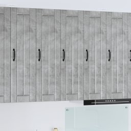 vidaXL Wandkast LUCCA Betongrijs 30 x 31 x 100 cm Bewerkt hout
