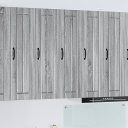 vidaXL Wandkast LUCCA Grijs sonoma 30 x 31 x 100 cm Bewerkt hout