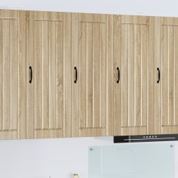 vidaXL Wandkast LUCCA Sonoma Eiken 40 x 31 x 100 cm Bewerkt hout
