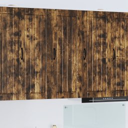 vidaXL Wandkast LUCCA Gerookt eiken 40 x 31 x 100 cm Bewerkt hout