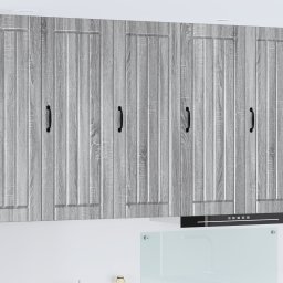 vidaXL Wandkast LUCCA Grijs sonoma 40 x 31 x 100 cm Bewerkt hout