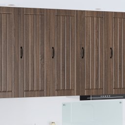 vidaXL Wandkast LUCCA Bruin eiken 40 x 31 x 100 cm Bewerkt hout