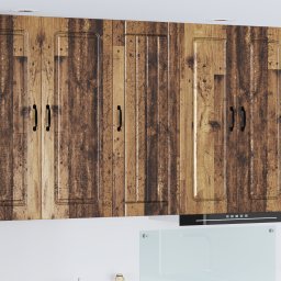 vidaXL Wandkast LUCCA Oud hout 40 x 31 x 100 cm Bewerkt hout