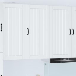 vidaXL Wandkast LUCCA Wit 50 x 31 x 100 cm Bewerkt hout