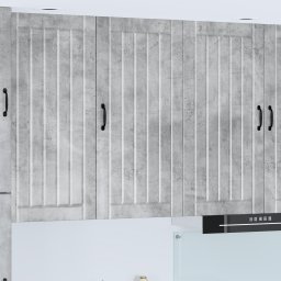 vidaXL Wandkast LUCCA Betongrijs 50 x 31 x 100 cm Bewerkt hout