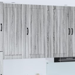 vidaXL Wandkast LUCCA Grijs sonoma 50 x 31 x 100 cm Bewerkt hout