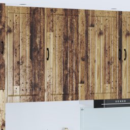 vidaXL Wandkast LUCCA Oud hout 50 x 31 x 100 cm Bewerkt hout