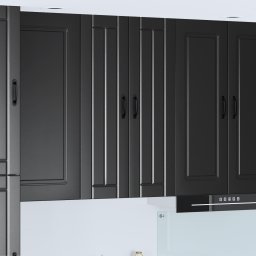 vidaXL Wandkast LUCCA Zwart 60 x 31 x 100 cm Bewerkt hout