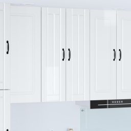 vidaXL Wandkast LUCCA Hoogglans Wit 60 x 31 x 100 cm Bewerkt hout