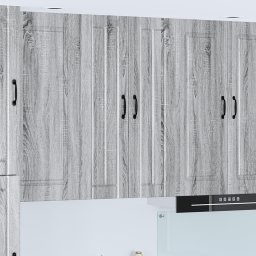 vidaXL Wandkast LUCCA Grijs sonoma 60 x 31 x 100 cm Bewerkt hout