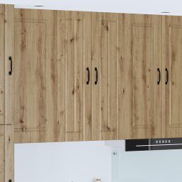 vidaXL Wandkast LUCCA Artisanaal eiken 60 x 31 x 100 cm Bewerkt hout