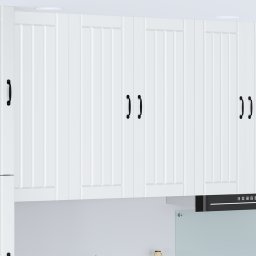 vidaXL Wandkast LUCCA Wit 80 x 31 x 100 cm Bewerkt hout