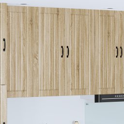 vidaXL Wandkast LUCCA Sonoma Eiken 80 x 31 x 100 cm Bewerkt hout