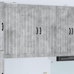 vidaXL Wandkast LUCCA Betongrijs 80 x 31 x 100 cm Bewerkt hout