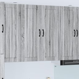 vidaXL Wandkast LUCCA Grijs sonoma 80 x 31 x 100 cm Bewerkt hout