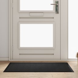 vidaXL Deurmat Antraciet 80 x 120 x 1,2 cm Teddy Stof