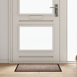 vidaXL Deurmat Beige 60 x 80 x 1.2 cm Teddy Stof