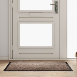 vidaXL Deurmat Beige 80 x 120 x 1.2 cm Teddy Stof