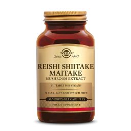 Solgar Reishi Shiitake Maitake Mushroom (Paddenstoel) Extract Capsules
