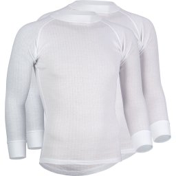 Avento - Maat S Thermoshirt Lange Mouw - Heren - 2-Pack - Wit