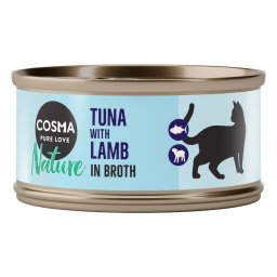 24x70g Tonijn & Lam Cosma Nature Kattenvoer