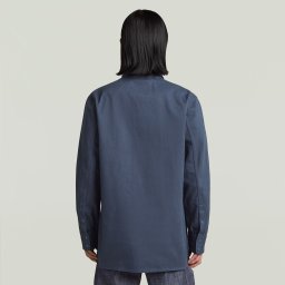 MN Twill Slim Overshirt - Donkerblauw - Heren