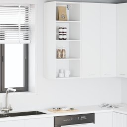vidaXL Hangkast Wit 40 x 29,5 x 100 cm Bewerkt hout