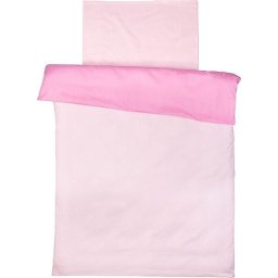 Jollein Overtrek en sloop 100x140cm roze/lichtroze*