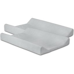 Jollein Aankleedkussenhoes Badstof - 50 x 70 cm - Grijs - 2 Stuks