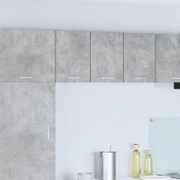 vidaXL Hangkast 2 st Beton Grijs en Wit Bewerkt hout