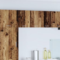 vidaXL Hangkast Oude Hout en Wit 30 x 31 x 40 cm Bewerkt hout