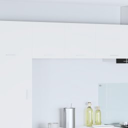 vidaXL Hangkast 2 st Wit Bewerkt hout