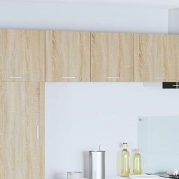 vidaXL Hangkast 2 st Sonoma Eik en Wit Bewerkt hout