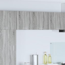 vidaXL Hangkast 2 st Grijs Sonoma en Wit Bewerkt hout